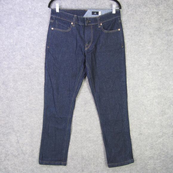 Volcom 2X4 Skinny Jeans Mens 32 Blue Denim Slim Fit Stretch Pants Modern - Picture 1 of 10